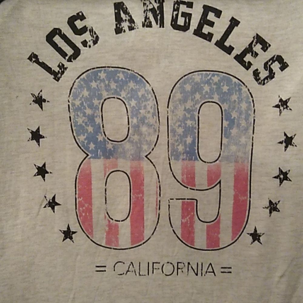 LA 89 Tshirt Women's baseball style graphic tee. Brand Rebellious One, NWT